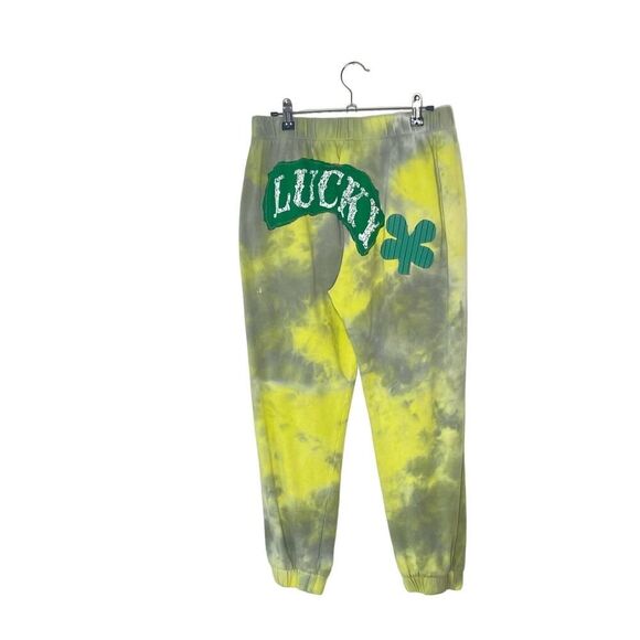 Madam Posy Upcycled Tie Dye Sweatpants Lucky Design Medium - Picture 2 of 9